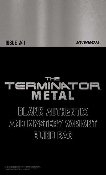 The Terminator: Metal 1 Comic Blind Bag Variant Dynamite Entertainment 2025