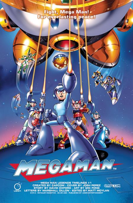 Mega Man Legends Timelines 1 Comic Josh Perez Incentive Variant (1:5) Udon Comics 2026