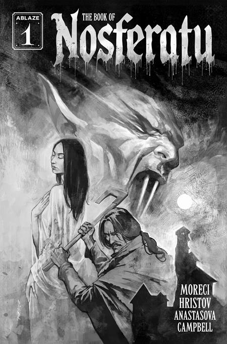 BOOK OF NOSFERATU #1 (OF 4) CVR B TODOR HRISTOV B&W VAR (MR) ABLAZE Michael Moreci Todor Hristov Todor Hristov PREORDER