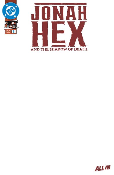Jonah Hex and the Shadow of Death #1 (Cvr E) (2026) Blank Variant