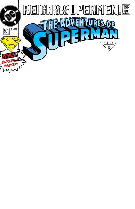 The Adventures of Superman, Vol. 1 #501 (2026) Facsimile Blank Variant