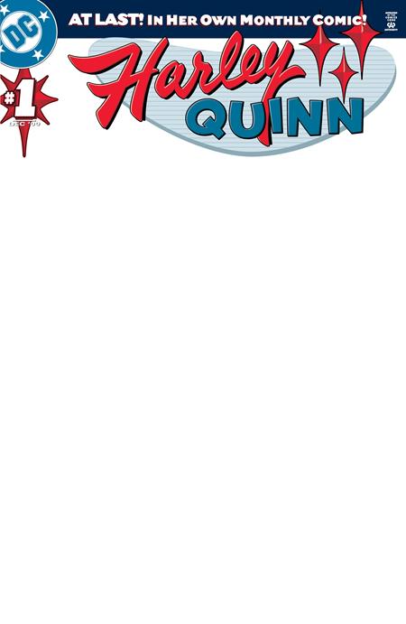 Harley Quinn, Vol. 1 #1 (2026) Facsimile Blank Variant