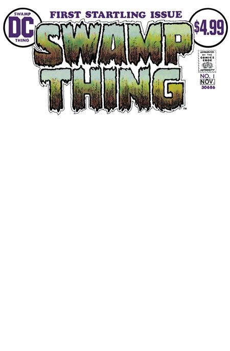 Swamp Thing, Vol. 1 #1 (2026) Facsimile Blank Variant