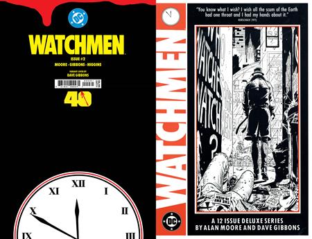 WATCHMEN #2 (OF 12) FACSIMILE EDITION CVR C DAVE GIBBONS FOIL VAR (MR) DC Comics Alan Moore Dave Gibbons Dave Gibbons PREORDER