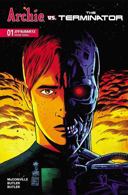 ARCHIE VS THE TERMINATOR #1 CVR A FRANCESCO FRANCAVILLA DYNAMITE Entertainment Rory McConvilla Steven Butler, Lily Butler Francesco Francavilla PREORDER