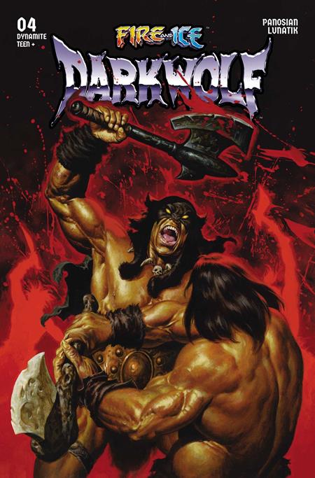 FIRE AND ICE DARKWOLF #4 CVR C JOE JUSKO VAR DYNAMITE Entertainment Dan Panosian Andrey Lunatik Joe Jusko PREORDER