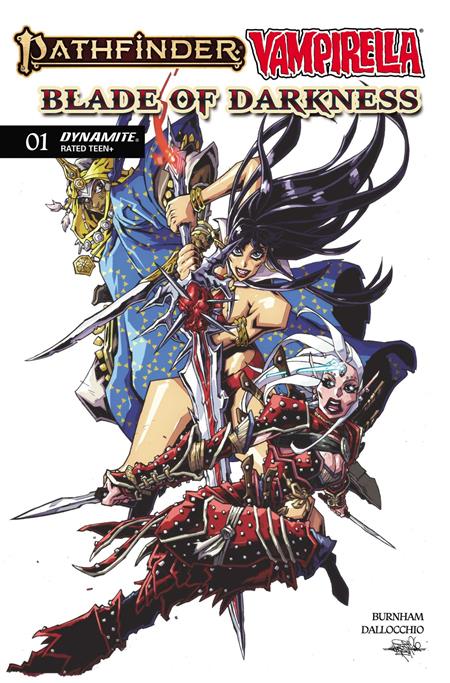 PATHFINDER VAMPIRELLA BLADE OF DARKNESS #1 CVR B ANDREW HUERTA VAR DYNAMITE Entertainment Erik Burnham Federico Dallocchio Andrew Huerta PREORDER