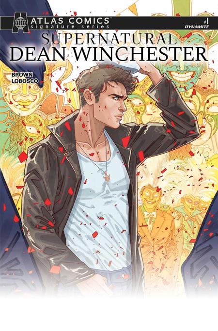 SUPERNATURAL DEAN WINCHESTER #1 CVR G MARGUERITE SAUVAGE ATLAS EDITION SIGNED BY CHUCK BROWN VAR DYNAMITE Entertainment Chuck Brown Rapha Lobosco Marguerite Sauvage PREORDER