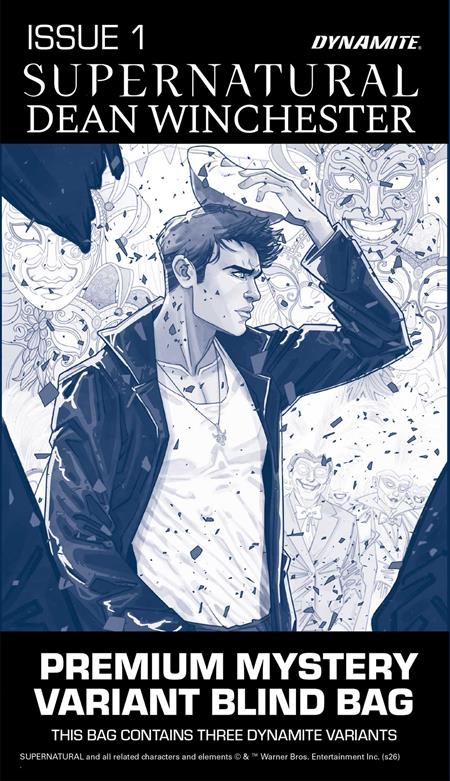 SUPERNATURAL DEAN WINCHESTER #1 CVR H PREMIUM MYSTERY BLIND BAG VAR DYNAMITE Entertainment Chuck Brown Rapha Lobosco Premium Mystery Blind Bag PREORDER