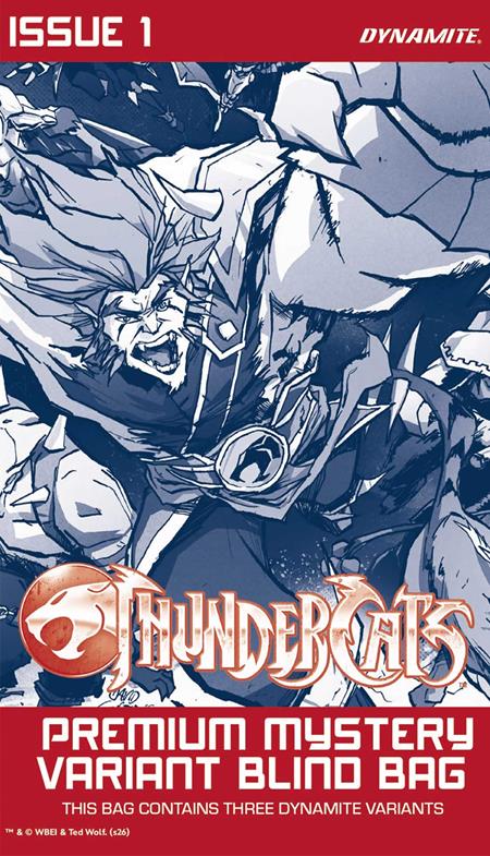 THUNDERCATS (2026) #1 CVR I PREMIUM MYSTERY BLIND BAG VAR DYNAMITE Entertainment Greg Pak David Cousens Blind Bag PREORDER