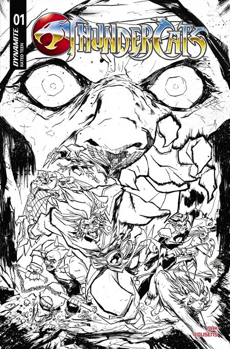 THUNDERCATS (2026) #1 CVR N INC 1:20 DAVID COUSENS LINE ART VAR DYNAMITE Entertainment Greg Pak David Cousens David Cousens PREORDER
