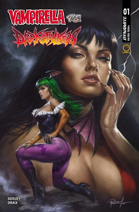 VAMPIRELLA VS DARKSTALKERS SPECIAL #1 (ONE SHOT) CVR B LUCIO PARRILLO VAR DYNAMITE Entertainment Tim Seeley Drax Lucio Parrillo PREORDER