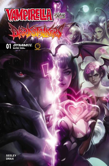 VAMPIRELLA VS DARKSTALKERS SPECIAL #1 (ONE SHOT) CVR C FRANCESCO MATTINA VAR DYNAMITE Entertainment Tim Seeley Drax Francesco Mattina PREORDER