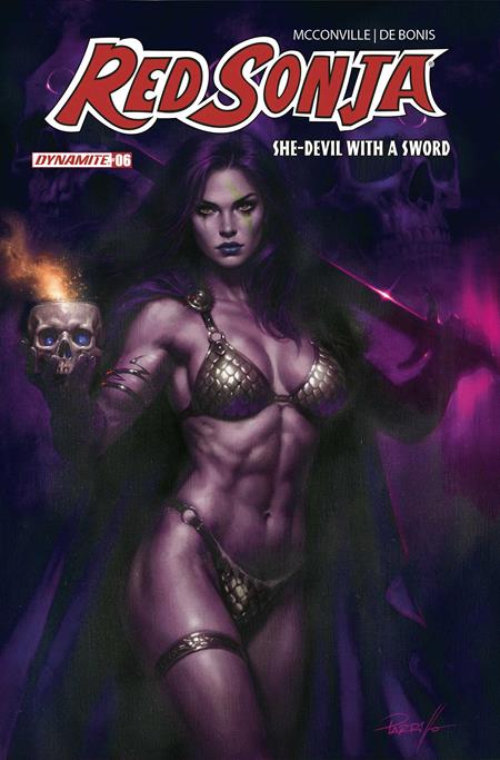 RED SONJA SHE DEVIL WITH A SWORD #6 CVR L LUCIO PARRILLO ULTRAVIOLET VAR DYNAMITE Entertainment Rory McConville Pablo De Bonis Lucio Parrillo PREORDER