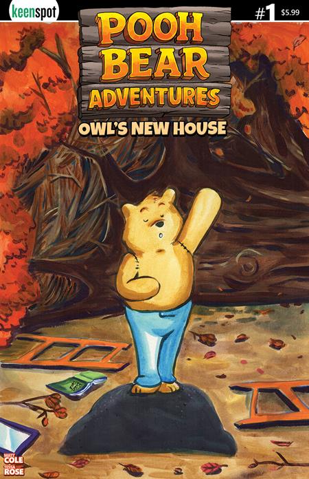 POOH BEAR ADVENTURES OWLS NEW HOUSE #1 (ONE SHOT) CVR B TESSA ROSE POOH RAISES PAW VAR Ex Posse Holdings Matt Cole Tessa Rose Tessa Rose PREORDER