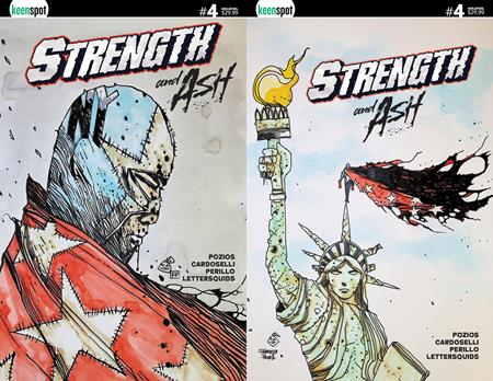 STRENGTH & ASH #4 CVR D STEFANO CARDOSELLI FRANCESCA PERILLO HOLOFOIL FLIP COVER VAR Ex Posse Holdings Evan K Pozios Stefano Cardoselli, Francesca Perillo Stefano Cardoselli, Francesca Perillo PREORDER