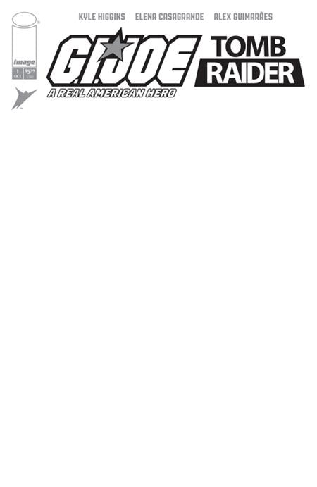 GI JOE A REAL AMERICAN HERO TOMB RAIDER #1 (OF 5) CVR G BLANK SKETCH VAR Image Comics Kyle Higgins Elena Casagrande, Alex Guimaraes Blank Sketch PREORDER