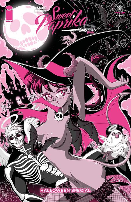 MIRKA ANDOLFOS SWEET PAPRIKA BLACK WHITE & PINK HALLOWEEN SPECIAL #1 (OF 2) CVR C MARCO ALBIERO VAR (MR) Image Comics Mirka Andolfo, Bartosz Sztybor, Various Leirix, Rachele Aragno, Various Marco Albiero PREORDER