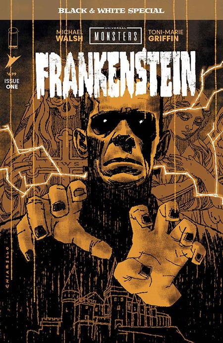 UNIVERSAL MONSTERS FRANKENSTEIN B&W SPECIAL #1 (OF 2) CVR B MARK CHIARELLO VAR Image Comics Michael Walsh Michael Walsh Mark Chiarello PREORDER
