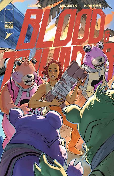 BLOOD & THUNDER #18 CVR D INC 1:25 PETE WOODS CONNECTING VAR (MR) Image Comics Benito Cereno E.J. Su, Michele Msassyk Assarasakorn Pete Woods PREORDER