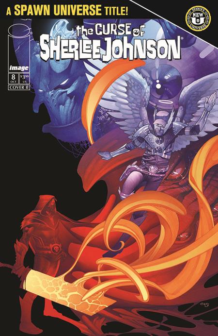 SPAWN THE CURSE OF SHERLEE JOHNSON #8 CVR B CHRIS STEVENS B&W VIRGIN VAR Image Comics Daniel Henriques Jonathan Glapion Chris Stevens PREORDER