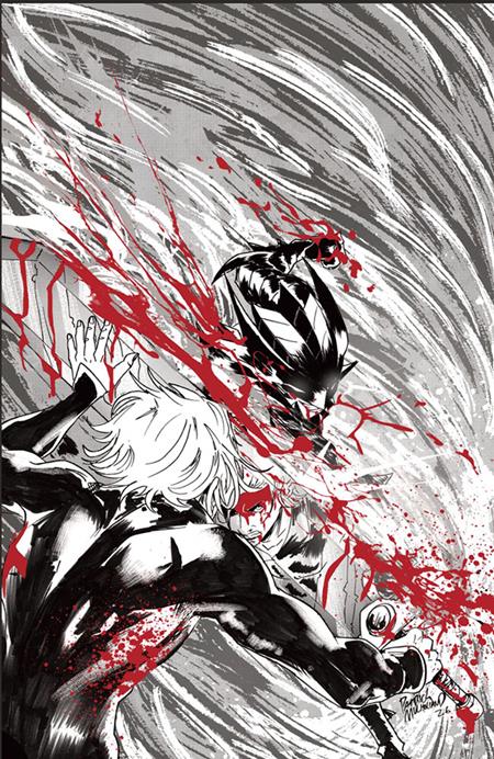 FIREBORN #5 CVR E PATRICK MULHOLLAND BLACK AND WHITE AND BLOOD VIRGIN CARDSTOCK VAR Image Comics Curt Pires, Franklin Jonas Patrick Mulholland, Brian Andane Patrick Mulholland PREORDER
