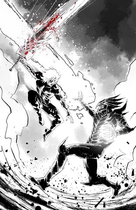 LOST FANTASY #13 CVR E LUCA CASALANGUIDA BLACK AND WHITE AND BLOOD VIRGIN CARDSTOCK VAR Image Comics Curt Pires, Timmy Heague Luca Casalanguida Luca Casalanguida PREORDER