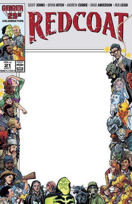 REDCOAT #21 CVR C BLANK SKETCH VAR Image Comics Geoff Johns Bryan Hitch, Brad Anderson Blank Sketch PREORDER