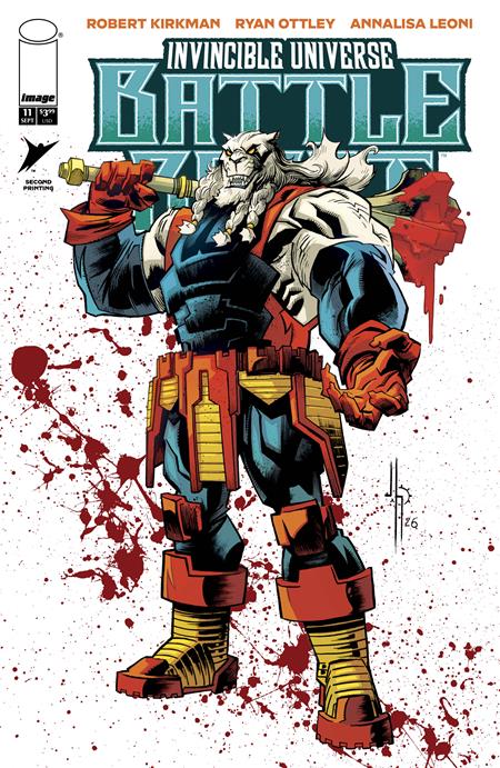 INVINCIBLE UNIVERSE BATTLE BEAST #11 2ND PTG Image Comics Robert Kirkman Ryan Ottley, Annalisa Leoni Jason Howard PREORDER