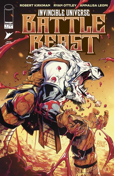 INVINCIBLE UNIVERSE BATTLE BEAST #1 10TH PTG CVR C BRETT BEAN VAR Image Comics Robert Kirkman Ryan Ottley, Annalisa Leoni Brett Bean PREORDER