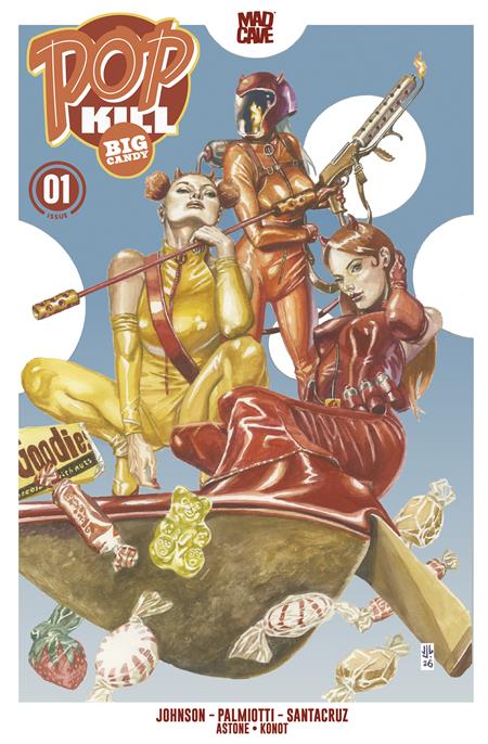 POP KILL BIG CANDY #1 (OF 4) CVR B JG JONES CARDSTOCK VAR (MR) Mad Cave Studios Jimmy Palmiotti, Dave Johnson Juan Santacruz JG Jones PREORDER