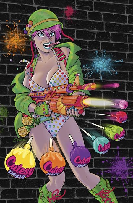 POP KILL BIG CANDY #1 (OF 4) CVR I INC 1:10 AMANDA CONNER VIRGIN VAR (MR) Mad Cave Studios Jimmy Palmiotti, Dave Johnson Juan Santacruz Amanda Conner PREORDER