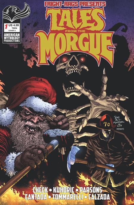 FRIGHT RAGS PRESENTS TALES FROM THE MORGUE #1 (ONE SHOT) CVR A ROY ALLAN MARTINEZ Prana Publishers G.O. Parsons, S.A. Check, James Kuhoric E.V. Cantada, Emanuele Tommarelli Roy Allan Martinez PREORDER