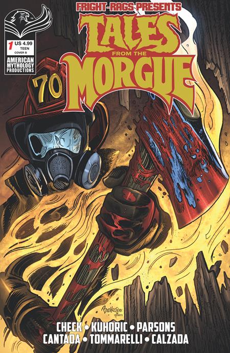 FRIGHT RAGS PRESENTS TALES FROM THE MORGUE #1 (ONE SHOT) CVR B BUZ HASSON VAR Prana Publishers G.O. Parsons, S.A. Check, James Kuhoric E.V. Cantada, Emanuele Tommarelli Buz Hasson PREORDER