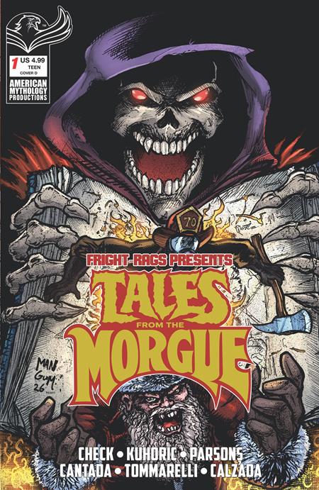 FRIGHT RAGS PRESENTS TALES FROM THE MORGUE #1 (ONE SHOT) CVR D GABRIEL MANGUM VAR Prana Publishers G.O. Parsons, S.A. Check, James Kuhoric E.V. Cantada, Emanuele Tommarelli Gabriel Mangum PREORDER