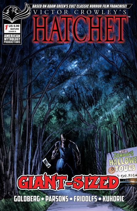 GIANT SIZED HATCHET HALLOWEEN #1 (ONE SHOT) CVR B TIM SEELEY VAR Prana Publishers Adam F. Goldberg, G.O. Parsons, Various E.V. Cantada, Puis Calzada, Emanuele Tommarelli Tim Seeley PREORDER