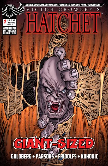 GIANT SIZED HATCHET HALLOWEEN #1 (ONE SHOT) CVR D BUZ HASSON VAR Prana Publishers Adam F. Goldberg, G.O. Parsons, Various E.V. Cantada, Puis Calzada, Emanuele Tommarelli Buz Hasson PREORDER