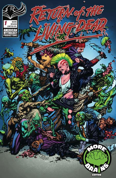RETURN LIVING DEAD #1 ROY ALLAN MARTINEZ MORE BRAINS LIMITED (MR) Prana Publishers S.A. Check, James Kuhoric Andrea Arcari Roy Allan Martinez PREORDER