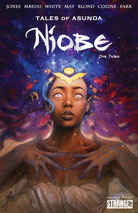 TALES OF ASUNDA NIOBE SHE TRIBE VOL 02 #1 (OF 4) CVR A TEHANI FARR Stranger Comics Sebastian A. Jones & Thuso Mbedu Caanan White Tehani Farr PREORDER