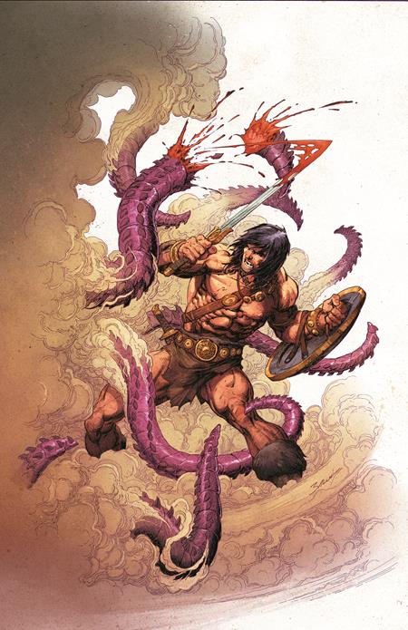 CONAN THE BARBARIAN #36 CVR D MARK BAGLEY VIRGIN CARDSTOCK VAR (MR) Titan Comics Jim Zub Fernando Dagnino Mark Bagley PREORDER