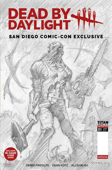 DEAD BY DAYLIGHT THE HILLBILLY #1 SDCC EXCLUSIVE ALEX HORLEY CARDSTOCK INKS VAR (MR) Titan Comics Derek Fridolfs Dean Kotz, Alison Hu Alex Horley PREORDER