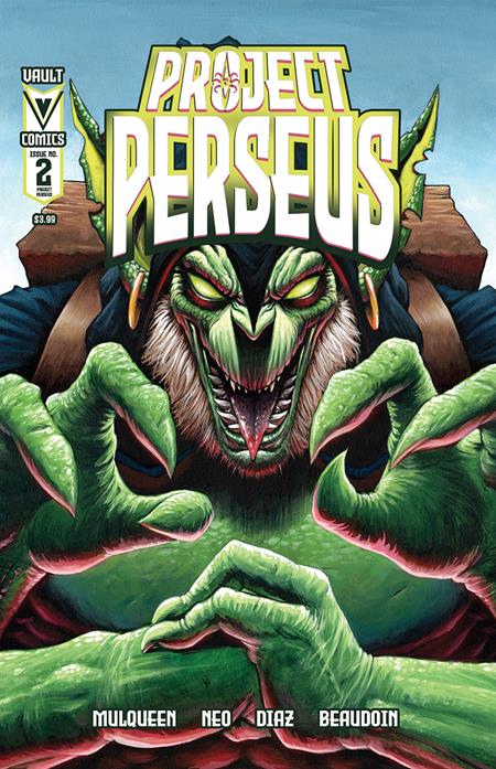 PROJECT PERSEUS #2 CVR B INC 1:10 PETE CARROLL VAR Vault Comics Jack Mulqueen Edison Neo Pete Carroll PREORDER