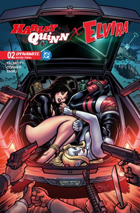 Harley Quinn X Elvira 2 Comic Chad Hardin Variant Dynamite Entertainment 2025