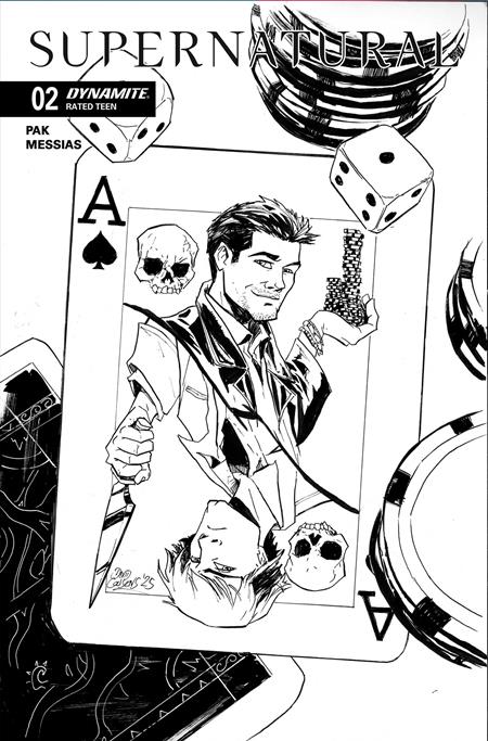 Supernatural, Vol. 2 (Dynamite Entertainment) 2 Comic 1:7 David Cousens Incentive B&W Dynamite Entertainment 2025