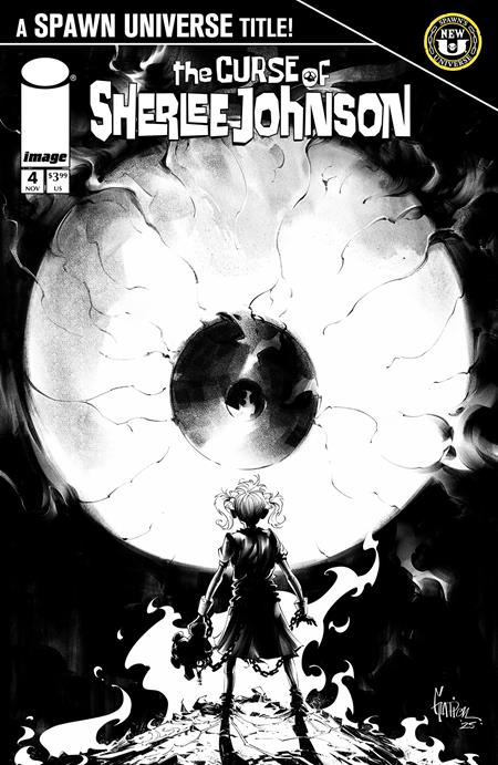 SPAWN THE CURSE OF SHERLEE JOHNSON #4 CVR C JONATHAN GLAPION B&W VAR Image Comics Daniel Henriques Jonathan Glapion Jonathan Glapion PREORDER
