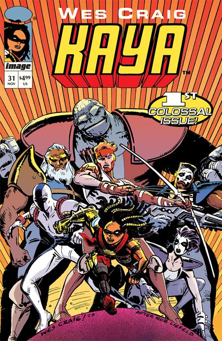 Colossal Kaya 1 Comic Wes Craig Youngblood Team-Up Variant Image Comics 2025