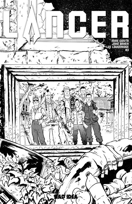 LANCER #3 (OF 4) CVR D INC 1:20 JAKE BAKER B&W VAR BAD IDEA Mike Carey Jake Baker Jake Baker PREORDER