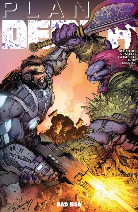 PLANET DEATH #3 (OF 4) CVR C MARK BAGLEY VAR BAD IDEA Derek Kolstad, Robert Venditti Tomas Giorello Mark Bagley PREORDER