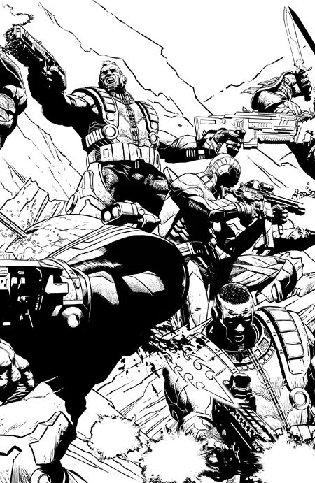 PLANET DEATH #3 (OF 4) CVR F INC 1:50 JOE QUESADA B&W VIRGIN CONNECTING VAR BAD IDEA Derek Kolstad, Robert Venditti Tomas Giorello Joe Quesada PREORDER