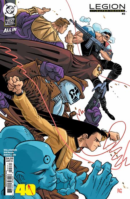 LEGION OF SUPER-HEROES #3 CVR F RAFAEL GRAMPA WATCHMEN 40TH ANNIVERSARY CARD STOCK VAR DC Comics Joshua Williamson Hayden Sherman Rafael Grampa PREORDER